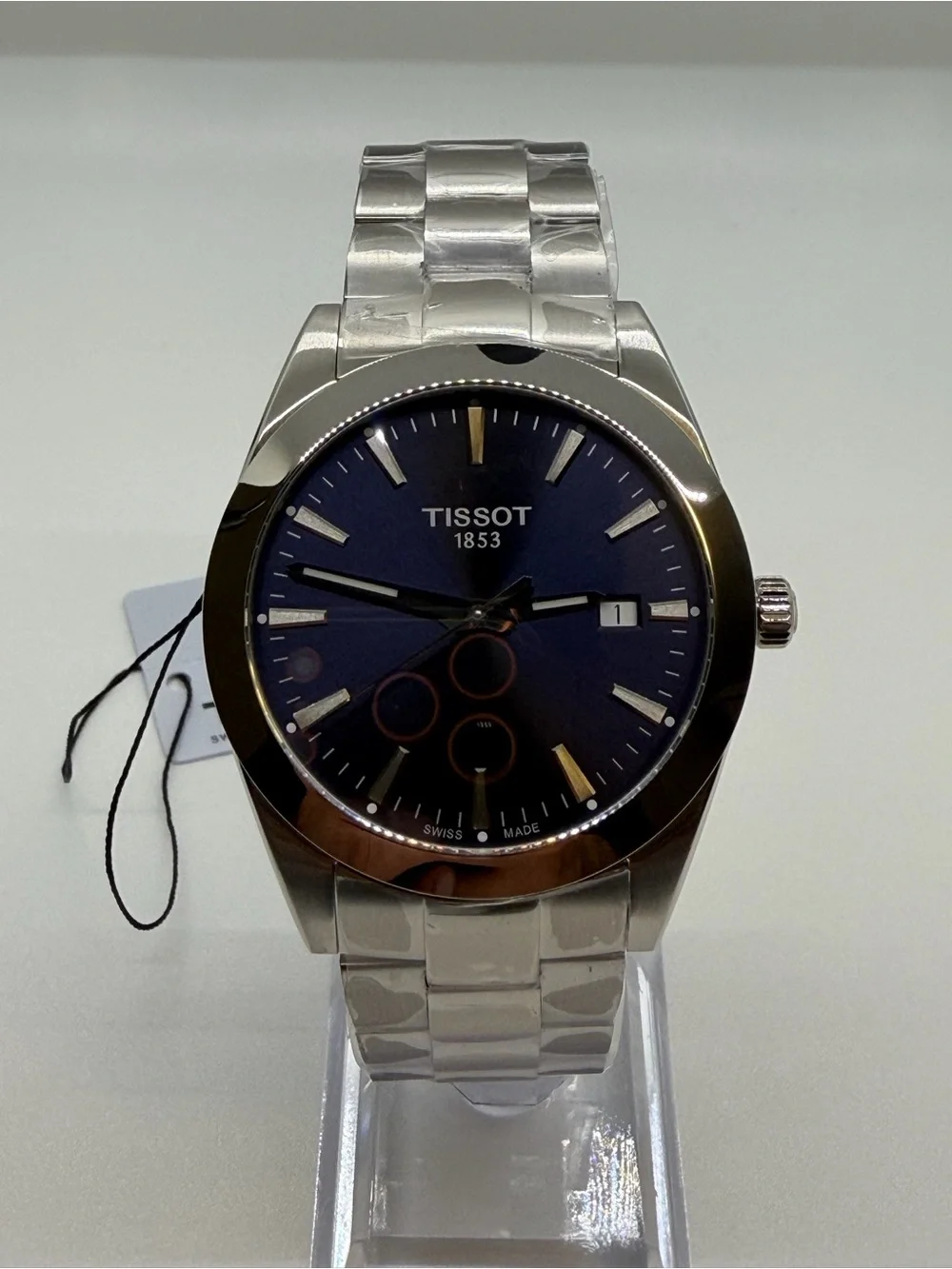 Tissot Gentlemen Stainless Steel 40mm Watch with Blue Dial